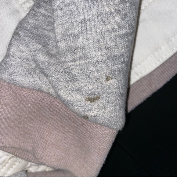 AE White Denim Sweater Jacket - Picture 3 of 3